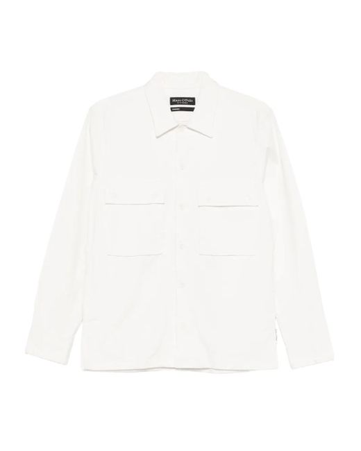 Marc O' Polo White Patch-Pocket Shirt for men
