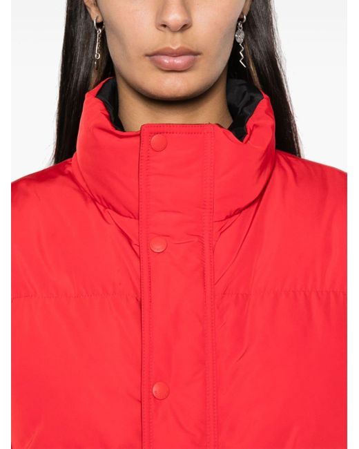 Balenciaga Red Reversible Puffer Jacket