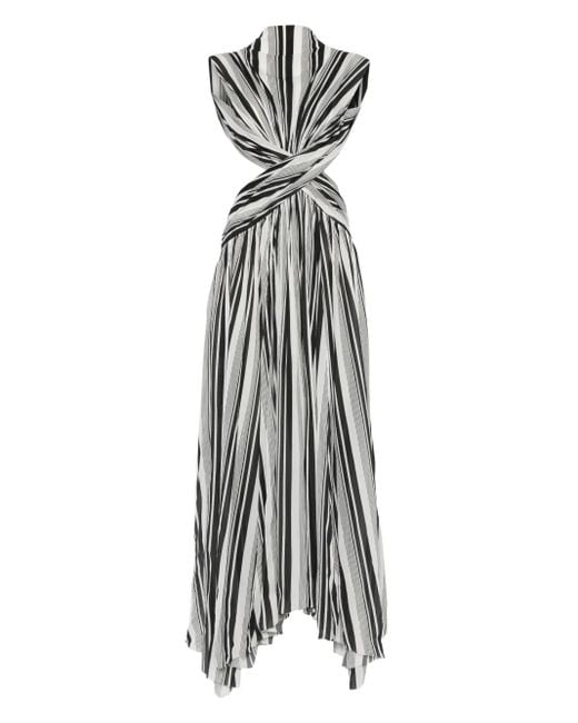 Philosophy Di Lorenzo Serafini Gestreepte Maxi-Jurk in het White