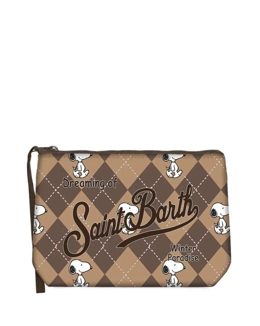 Clutch Aline di Mc2 Saint Barth in Brown