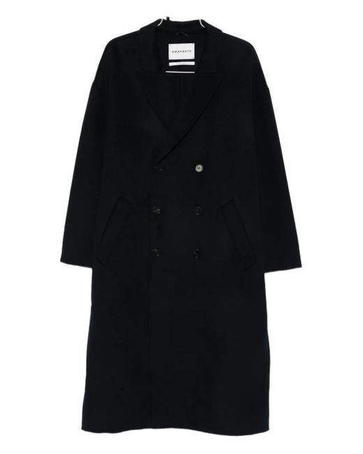 Abrigo con doble botonadura Amaranto de hombre de color Black