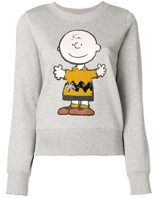 Essentiel Antwerp X Peanuts Sweatshirt mit Print in Grau | Lyst DE