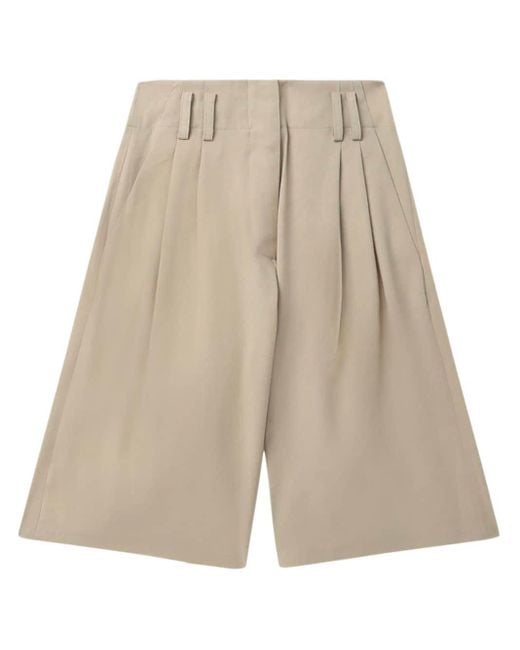 LVIR Natural Wide-leg Tailored Shorts