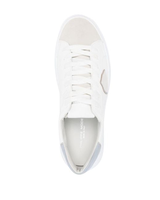 Philippe Model White Temple Leather Sneakers for men