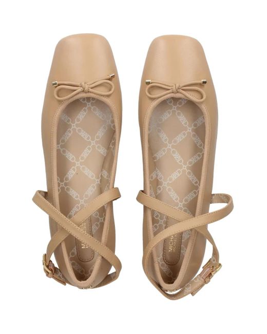 MICHAEL Michael Kors Natural Ballet Flats
