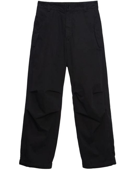 MSGM Blue Wide-Leg Trousers for men