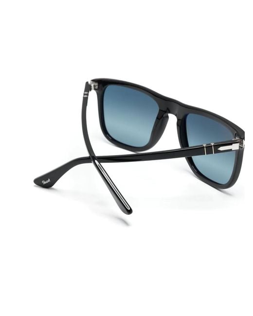 Persol Blue D-Frame Tinted Sunglasses