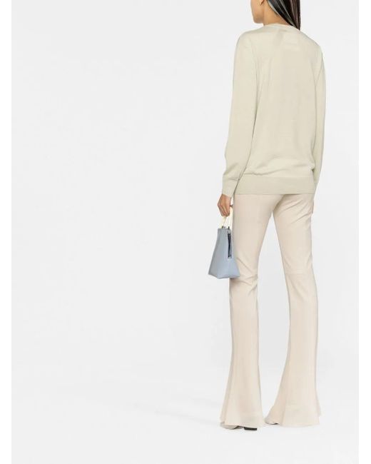 Jil Sander Natural Crew-Neck Wool Jumper
