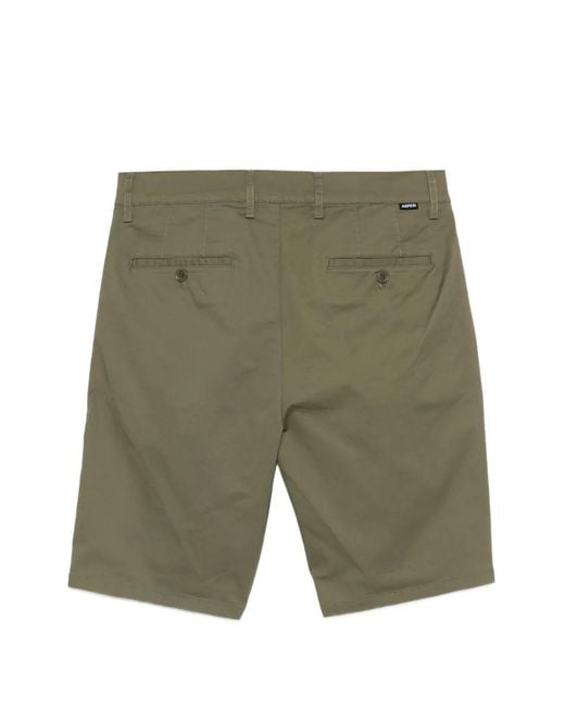 Aspesi Green Button Shorts for men