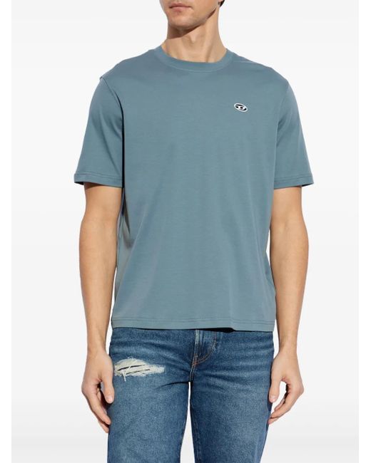 DIESEL Blue T-Adjust T-Shirt for men