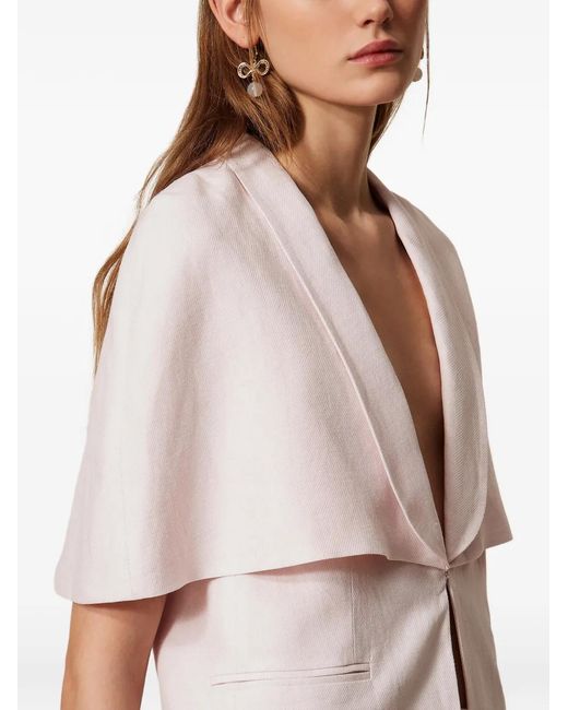 Twinset White Cape Jacket