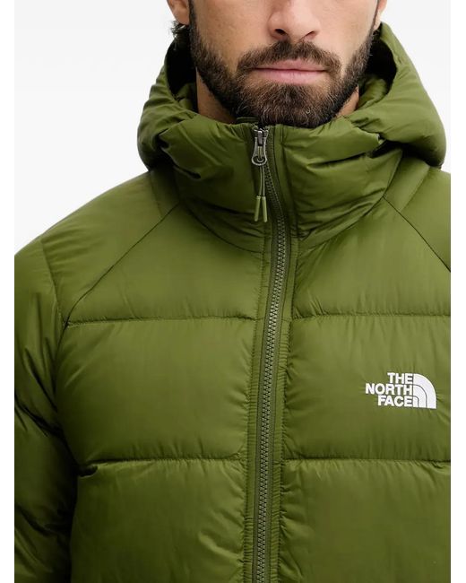 The North Face Green Hooded Puffer Jacket for men