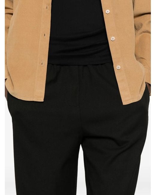 Marc O' Polo Black Elastic-Waistband Trousers