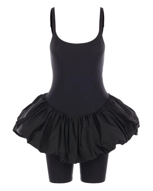 VAQUERA Black Pouf Playsuit