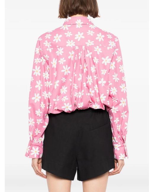 BLAKLACE Pink Blouse À Fleurs