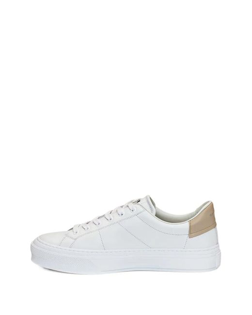 Givenchy White Logo-Detail Sneakers for men
