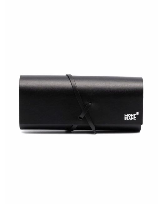Montblanc Black Round-Frame Sunglasses for men