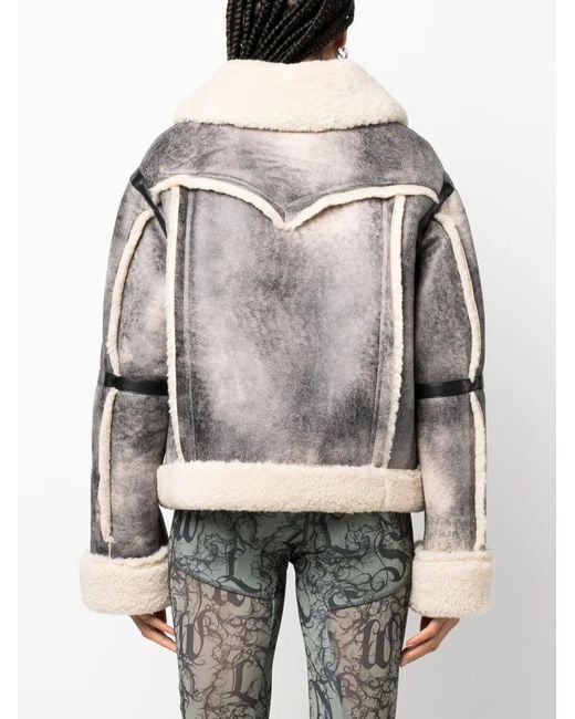 Stand Studio Black Lessie Faux-Shearling Jacket