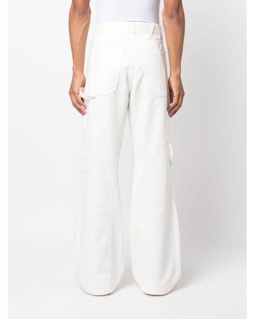 DARKPARK White Mid-rise Flared Jeans for men