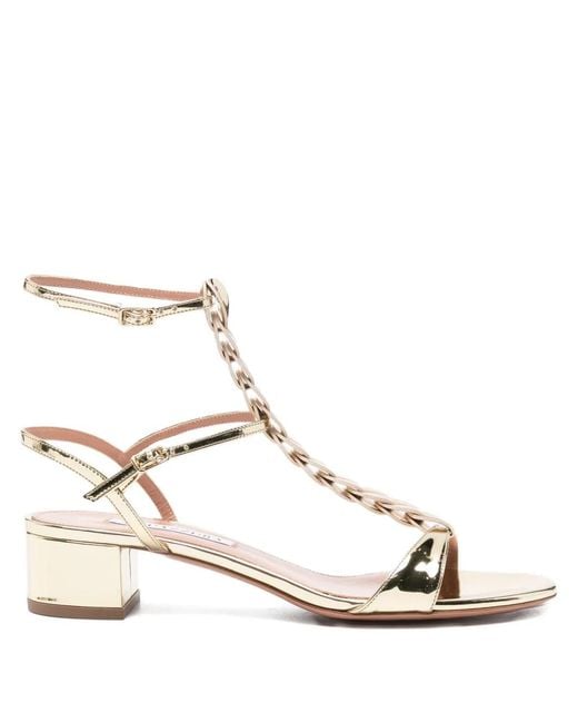 Aquazzura Natural 35Mm Destiny Gladiator Heeled Sandals