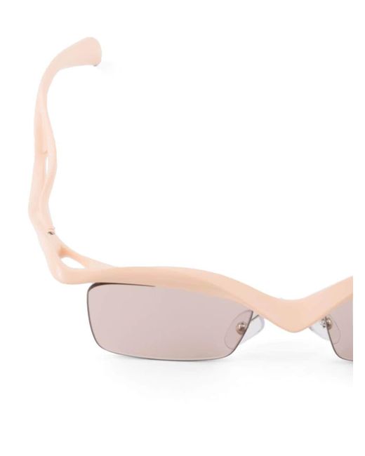 Prada Pink Runway Geometric-frame Sunglasses for men