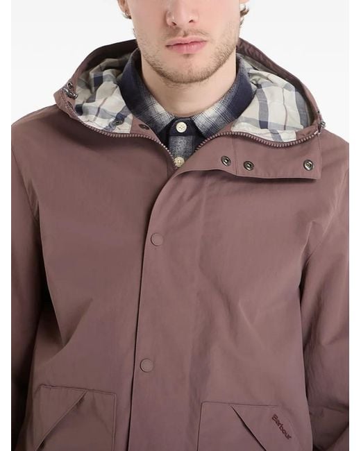 Barbour Red Baywick Hooded Jacket for men