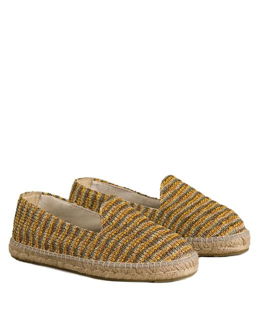 Manebí Gestreifte Espadrilles in Brown für Herren