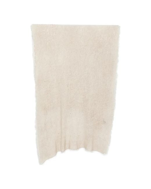 Sciarpa Con Stampa E Frange di Avant Toi in White