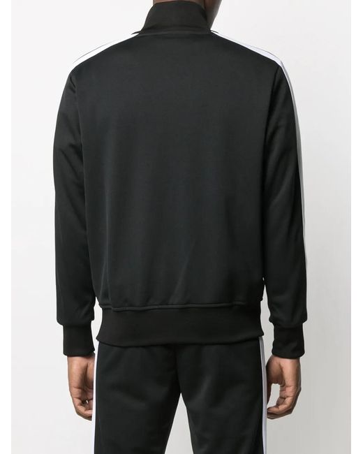 Palm Angels Black Logo-print Jersey Tracksuit Hoody for men