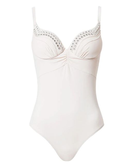Twinset エンブロイダリー ワンピース水着 White