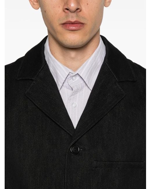 Rier Black Slim Blazer Jacket for men