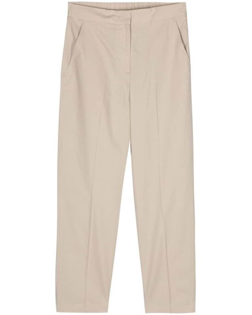 Pantalones capri con corte slim Seventy de color Natural