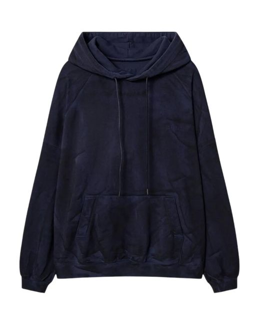 Juun.J Blue Hooded Pocket-Detail Hoodie for men