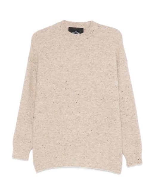 Mr. Mittens Natural Megan Speckled Crew-Neck Sweater