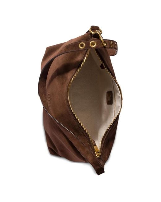 Miu Miu Brown Suede Bag