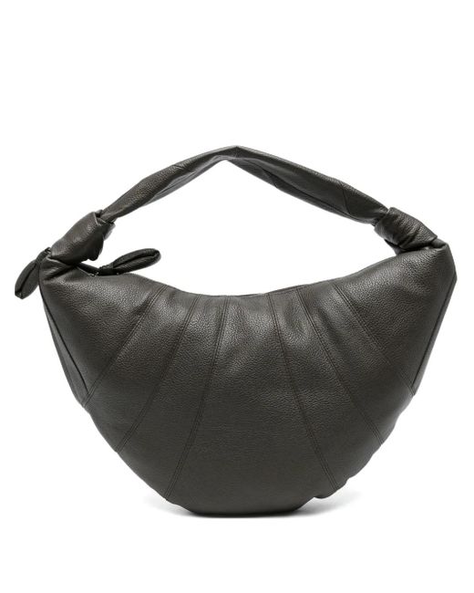 Lemaire Black Medium Croissant Knot-Detail Tote Bag