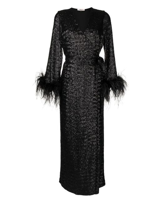 Gilda & Pearl Black Seraphina Long Robe