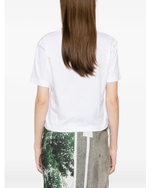 N°21 White Short-Sleeve T-Shirt