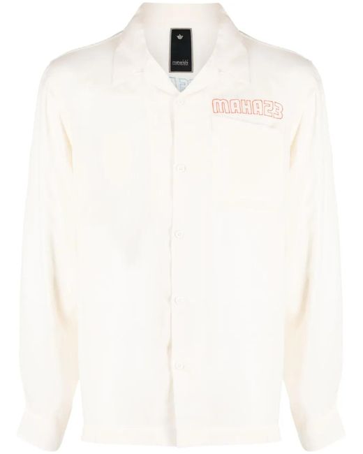 Camicia Year Of The Rabbit Con Ricamo di Maharishi in White da Uomo