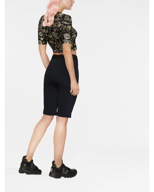 Philipp Plein グラフィック クロップド Tシャツ Black