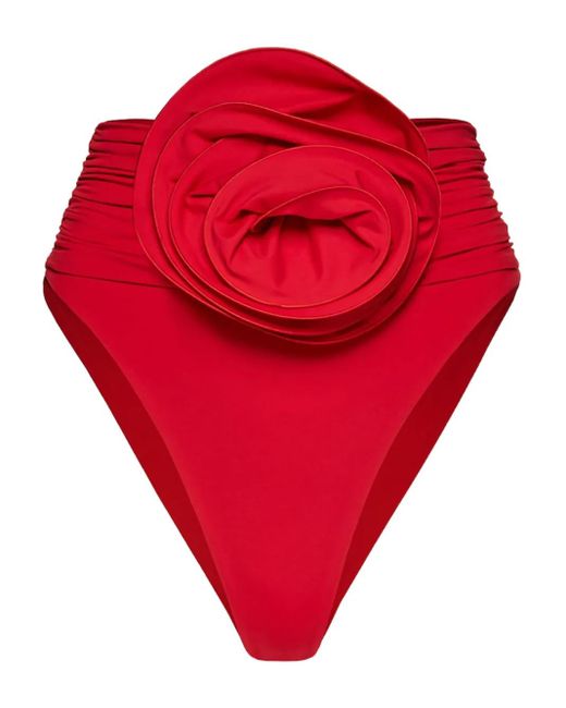 Magda Butrym フローラル ビキニボトム Red