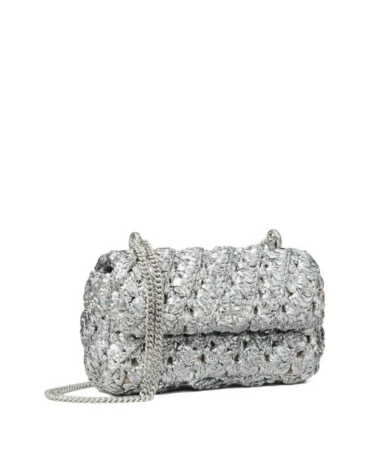 Tory Burch Gray Mini Kira Cross Body Bag