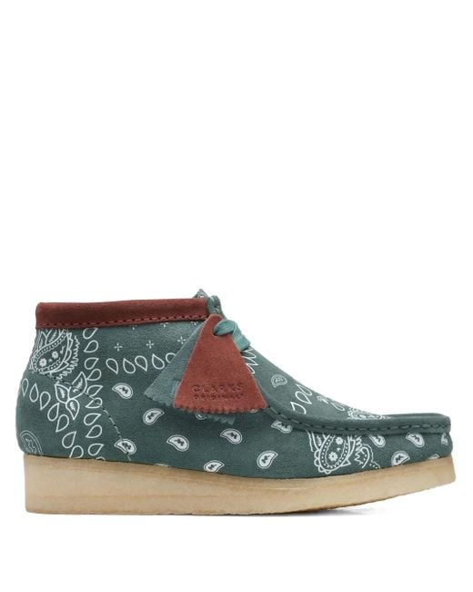 Clarks Blue Wallabee Suede Derby Shoes