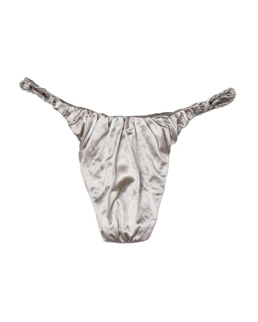 Isa Boulder White Tinytwist Bikini Bottom