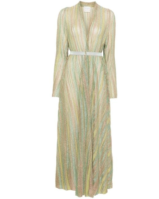 Forte Forte Green Midikleid Aus Lurex