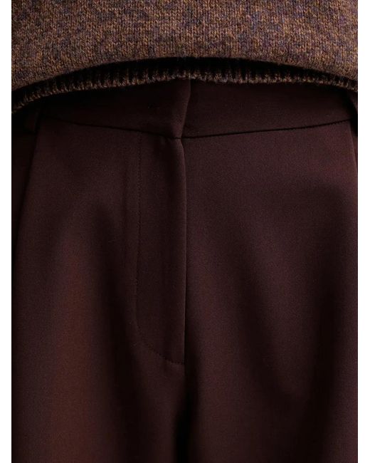 Sessun Brown Wide-Leg Trousers
