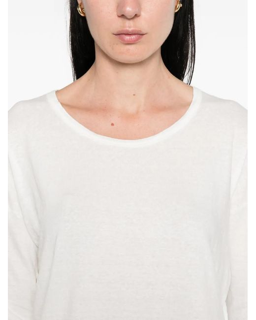 Base London White Crew-Neck T-Shirt