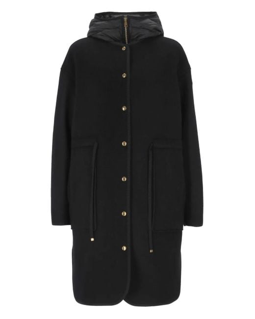 Cappotto Bonreposse Con Cappuccio di Moncler in Black