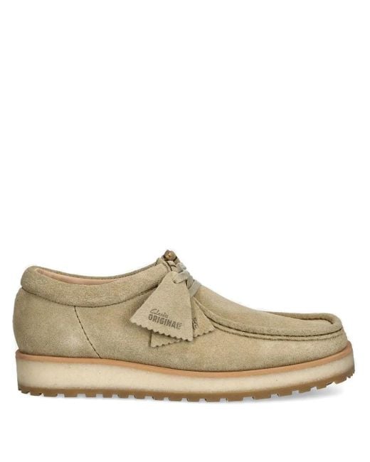 Clarks Suede Lace-up Shoes Brown