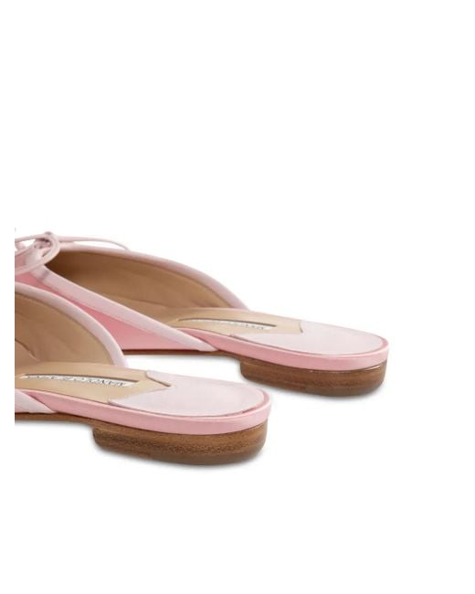Manolo Blahnik Pink Ballerina Mules